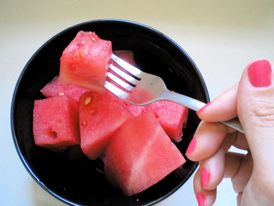 The principle of operation of watermelon diet